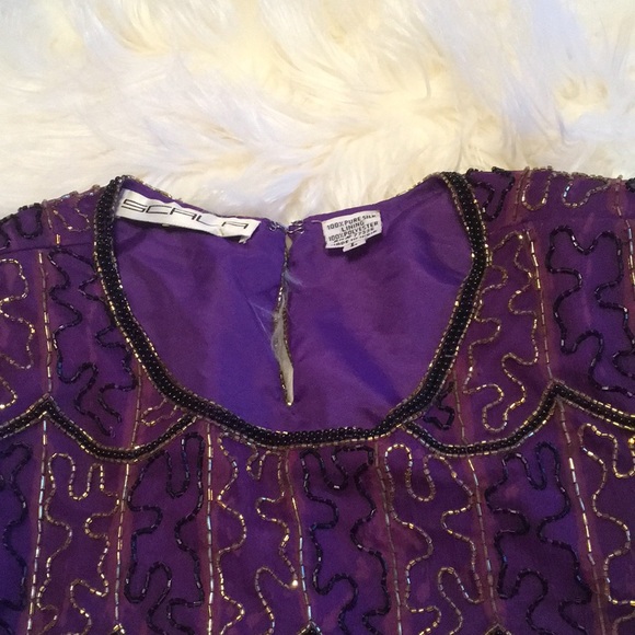 Scalia beautifully beaded top - Picture 2 of 8